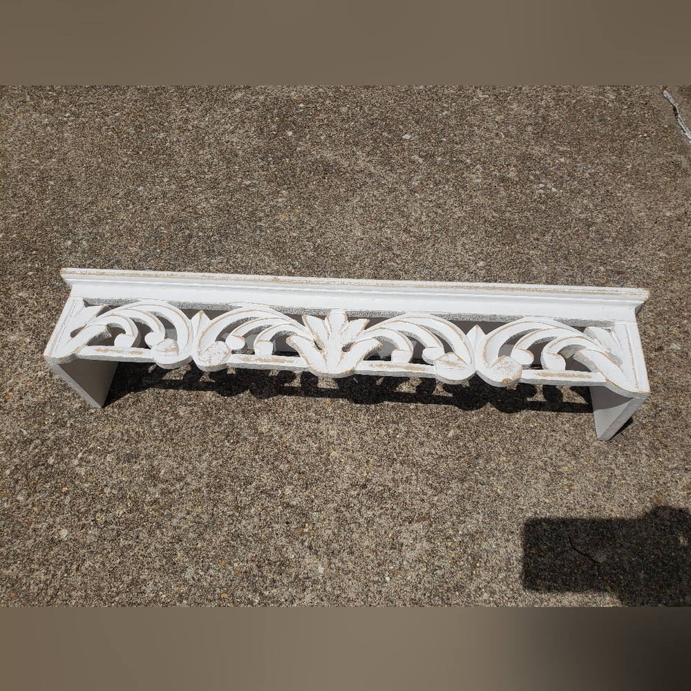 White shelf